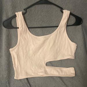 Cream colored crop top